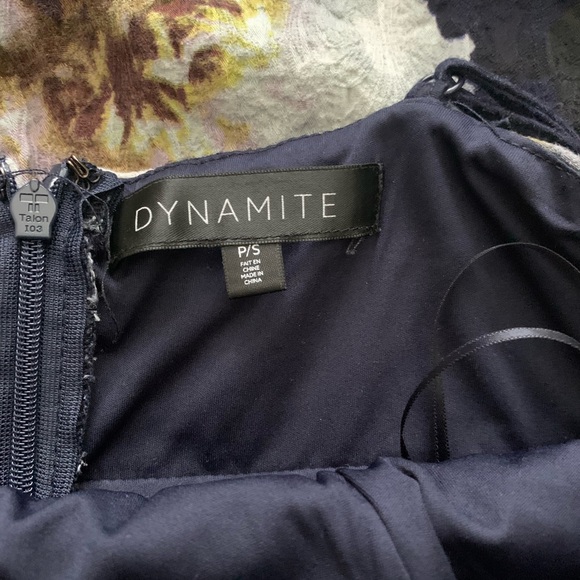 Dynamite Navy Floral Dress - Picture 3 of 3